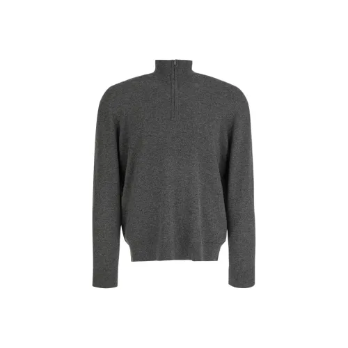 VINCE Серый Мужской Кашемировый Свитер