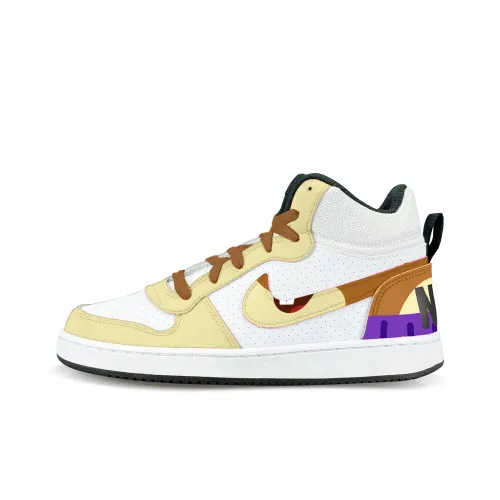 Nike Court Borough Passionate Slip-Resistant High Top Детские Скейтбординги Коричневый Унисекс