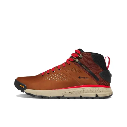 Danner Trail 2650 MID GTX Амортизаторы Устойчивый к истиранию Низкий Топ Уличная обувь Мужская Коричневый Красный