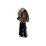 [Комплект из 3 предметов] Кофейный + Белый длинный футболка + K89 триштучные джинсы черного цвета