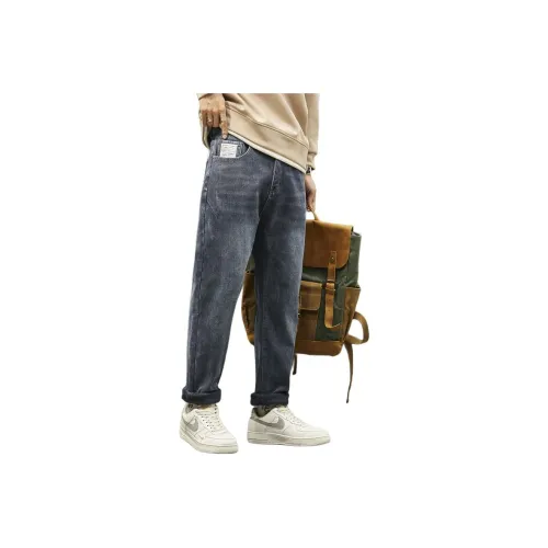LANGYAGU Мужские Джинсы