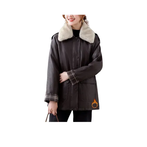 EMINU Женские кожаные куртки