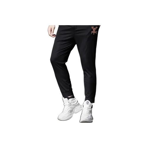 H 75 Черные Мужские Повседневные Штаны