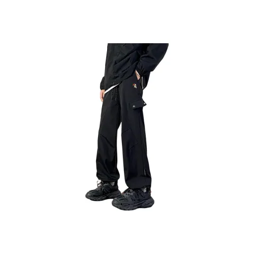 TUCANO Черные флисовые утепленные мужские повседневные штаны