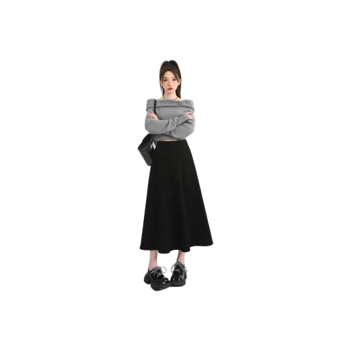 SIBEIER Повседневный Длинный Юбка Женские