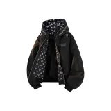 Чёрный [С принтом по всей поверхности, подкладка, дизайн]