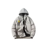 Бежевый, хлопок, с капюшоном, версия