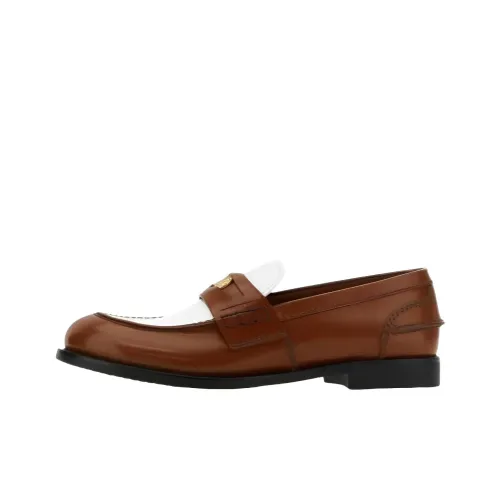 MIU MIU Penny Лоферы 2 см Женские Коричневый