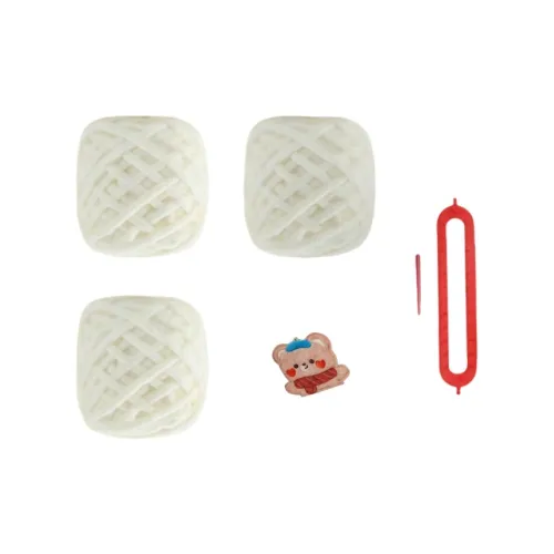 AIQINGCAOZHILIANWANJU Медвежонок Шарф Ткани вязаные DIY Пряжа Материал Набор Мягкий Кожа Дружественный DIY Игрушки