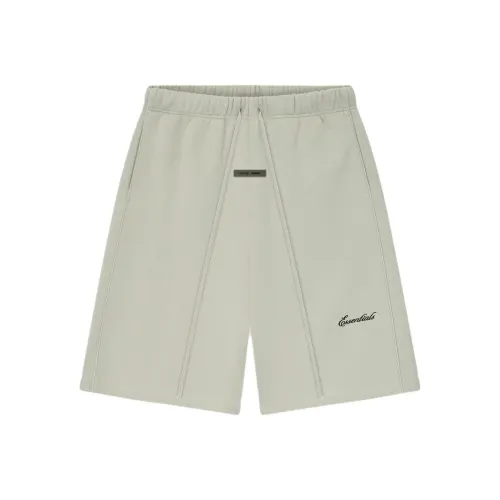 Fear of God ESSENTIALS Fw25 Расслабленные флисовые спортивные шорты с PIPING каменный цвет повседневные шорты