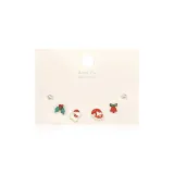 Серьги-гвоздики Рождество Набор 02