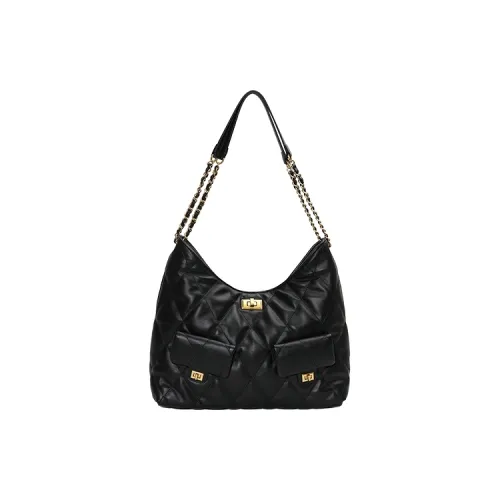 URBAN REVIVO Сумка Tote из искусственной кожи плечевая сумка стандартная женская черная