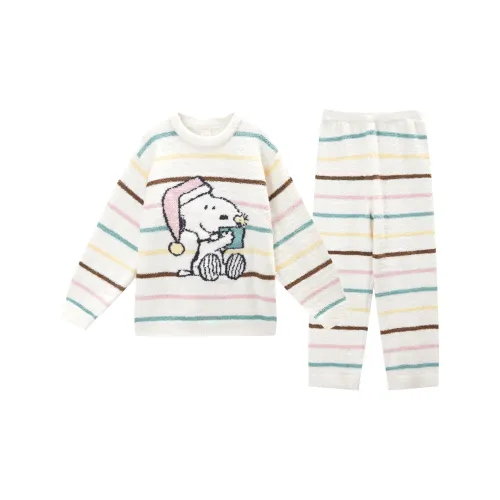 GUKOO X SNOOPY Пижамный комплект Женские Овсяная кожа