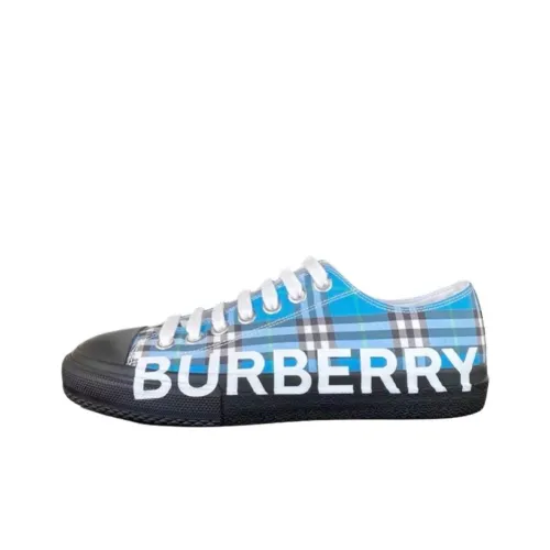 Burberry Низкий Топ Стильный Скейтбординг Мужской Циан Синий