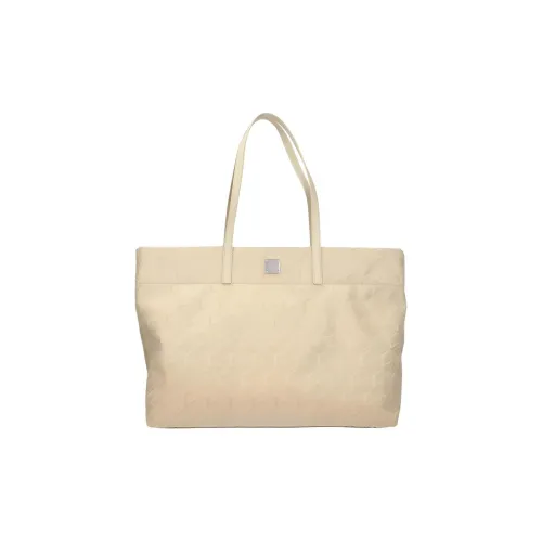 MCM Aren Visetos Тоут Сумка Сумка для покупок Сумка на плечо Средняя Женская Бежевая