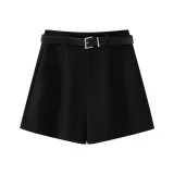 Чёрный, шерсть, с ремнём