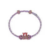 Ручной браслет с шнурком - китайский зодиак - знак змеи