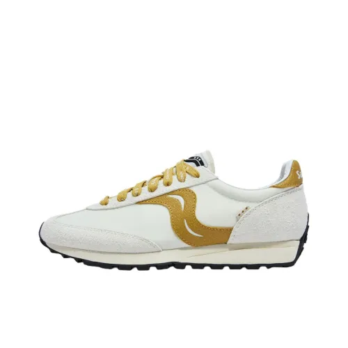 Saucony Trainer 80 Повседневные беговые кроссовки Унисекс Белый Золото