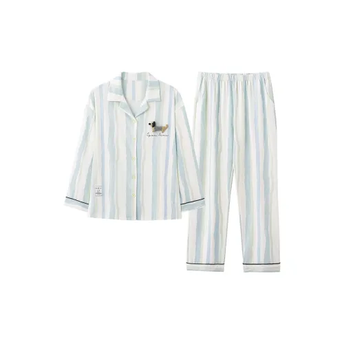 MAKEGONGZHU M98395 Пара Мужской Мужской Пижамные комплекты