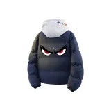 Темно-синяя вышитая шляпа