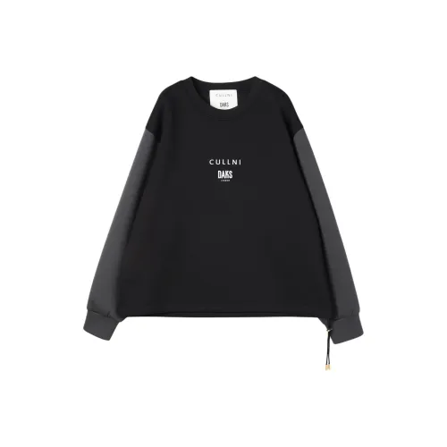 CULLNI x DAKS LONDON Fw25 Шнур Логотип Вышивка Пуловер Свитшот Унисекс