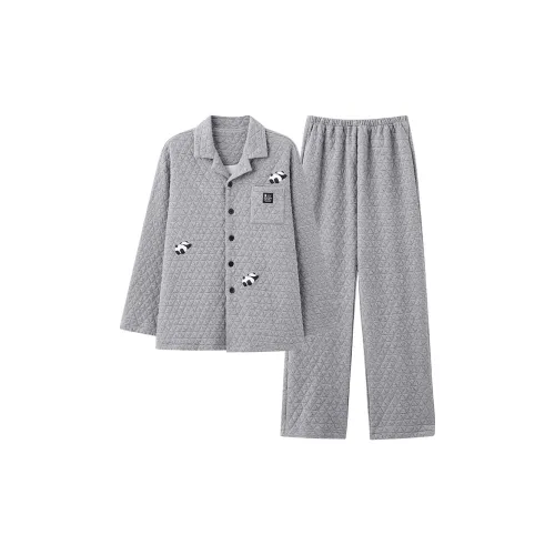 MADALLO Light Gray Men's Pajama Sets