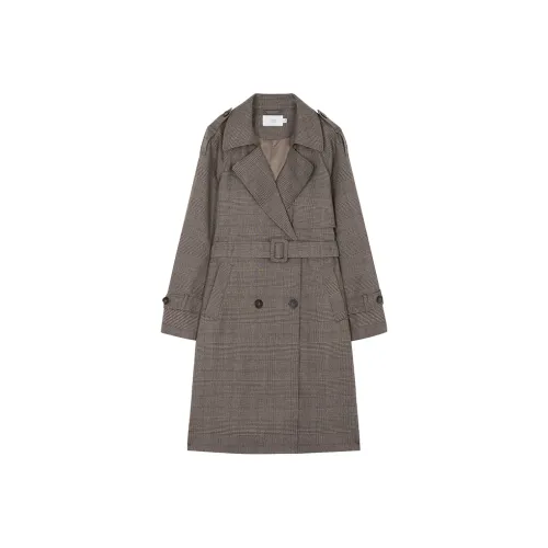 Mo Han Yi Mei Тренчкот Женский Хаки