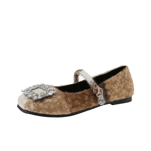 LUTAI Квадратный каблук квадратный носок Mary Jane женский