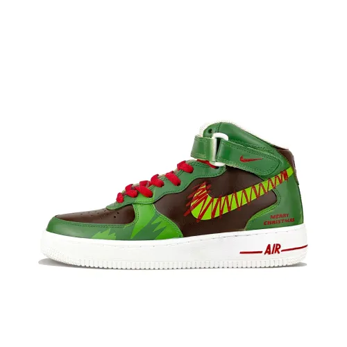 Nike Air Force 1 Abrasion Resistant MID Топ Скейтборд Кроссовки Мужской Зеленый