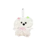 Белая игрушка Тедди-собака