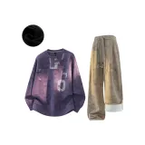 Фиолетовый + Кофейный (с флисовой подкладкой)