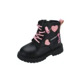 Черные хлопковые ботинки