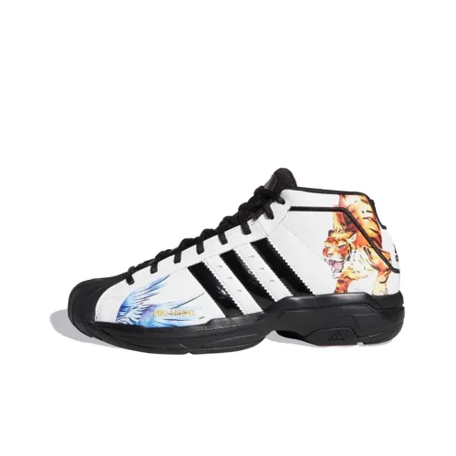 Adidas PRO Model 2G Китайский Новый Год Амортизирующие Противоскользящие Низкие Баскетбольные Кроссовки Мужские