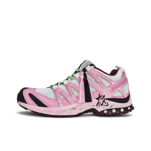 SALOMON XA PRO 3D Устойчивые к истиранию Низкие Кроссовки для бега Унисекс Черный Розовый Зеленый