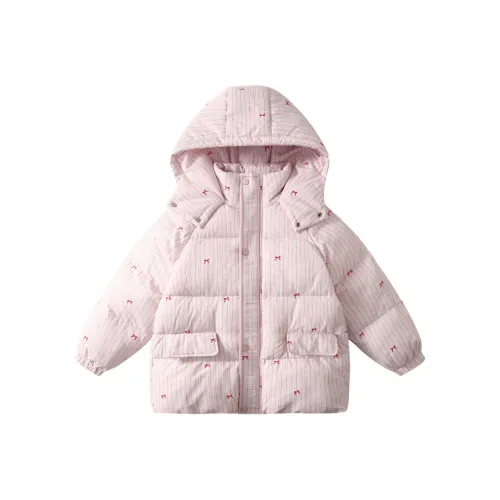 SHIBU Чай Сяочжун Bowknot Хлопковый пуховик Розовый KIDS Утеплённая куртка