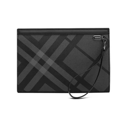 DOSRFINI PVC клатч мужской черный Diagonal клетчатый