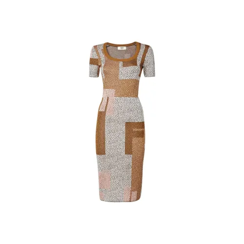 FENDI Fw25 Короткий рукав Платье Женское