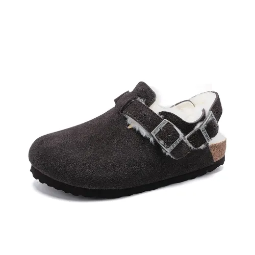 Reivanti Birkenstock Стиль Утепленная обувь Женская Темно-коричневый Стиль