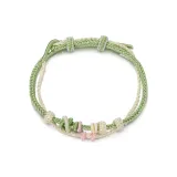 Персик, двухслойный, плетеная веревка, циан