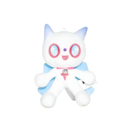 X2HOMME Милый Soft and Cute Синий Белый Котенок Плюшевый Брелок 13 см Длина Тела