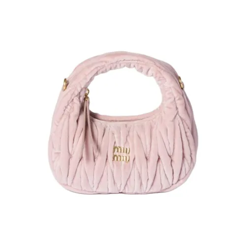 MIU MIU Wander series Хлопок Сумка Мини Женские Снежинка Гипсовый