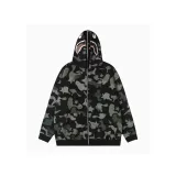 Флисовая подкладка, черный, зеленый, тяжелый, акула, вышивка