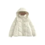 Экрю Хлопковый пуховик