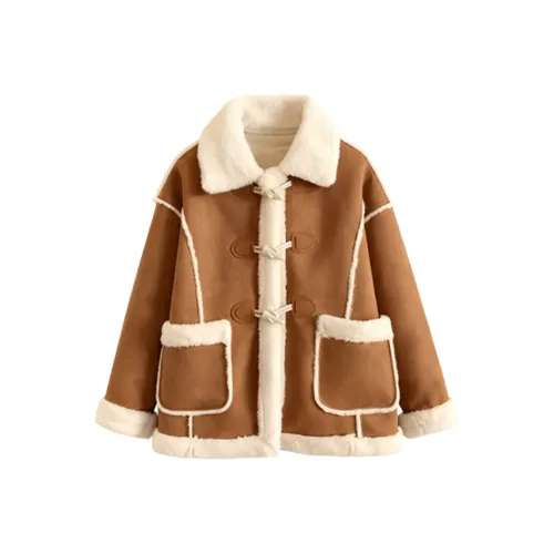 IUNOP Кнопка из бычьего рога Пуховая куртка Женская