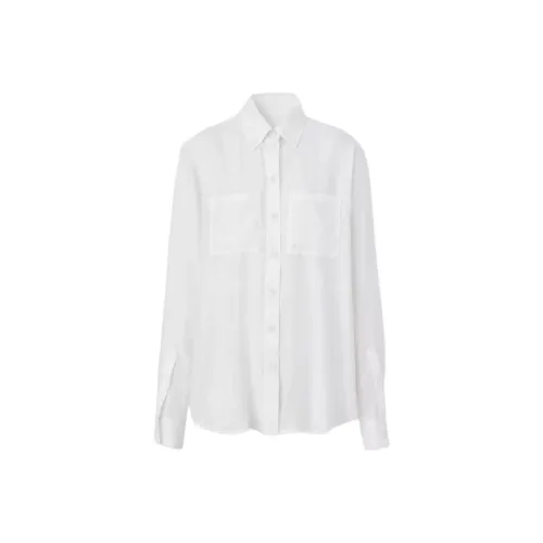 Burberry Вечернее Одежда SS23 Рубашка Женская Белая
