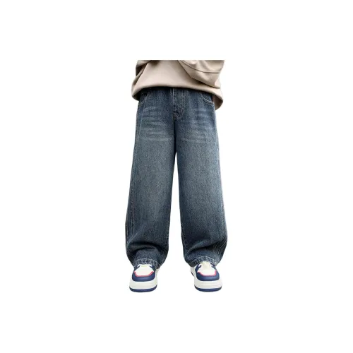 KAERFEITE Синие школьные джинсы