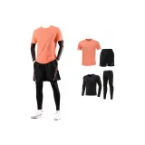 6815 Оранжевый Комплект (Длинный рукав, большемерный, рекомендуется выбирать размер, пуховик)