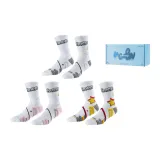 3 шт. (Бело-серый + Бело-розовый + Белый с желтым) Подарочная коробка Набор