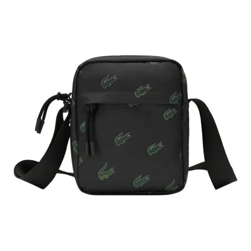 Сумка через плечо из ткани LACOSTE Collaboration стандартная унисекс темно-синий зеленый