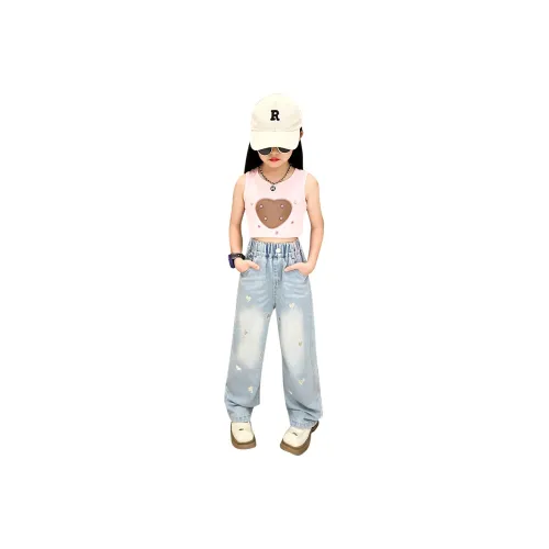 Marcolor Светло-синие штаны с флисовой подкладкой школьные джинсы